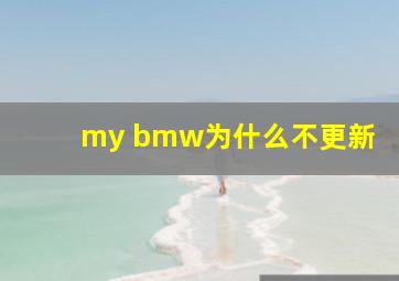 my bmw为什么不更新